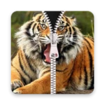 tiger zipper lock screen 2019 android application logo